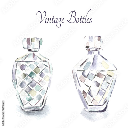 Vintage perfume bottles.