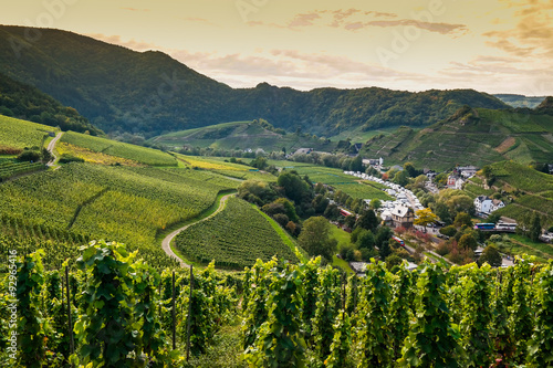 View over the Village of Mayschoss in Ahr Valley,Germany
