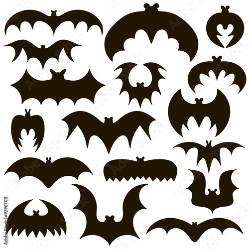 a set of black bats