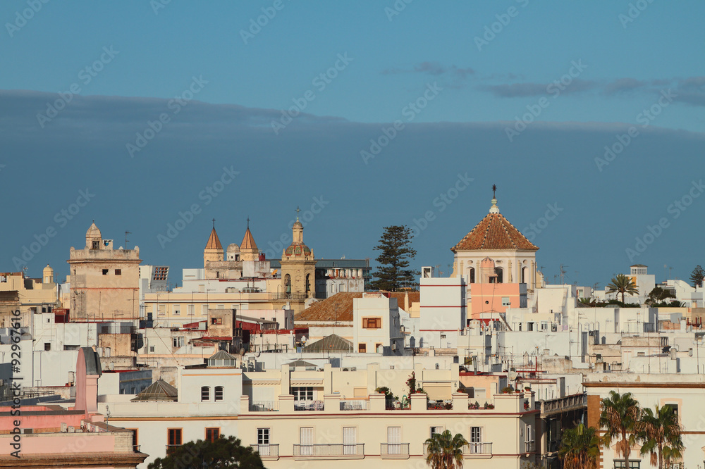 City roofs. Cadiz, Spain