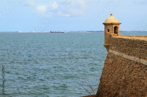 Sera and fortification. Cadiz, Spain