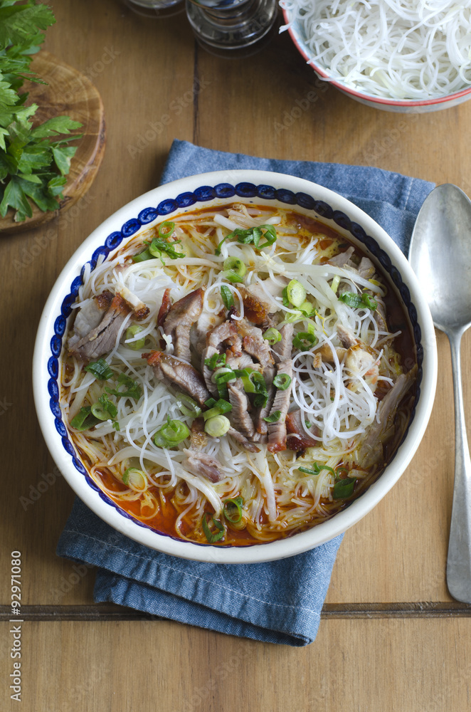 Singapore laksa soup Singapore laksa soup