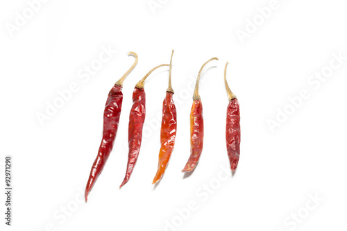 Straight chili peppers