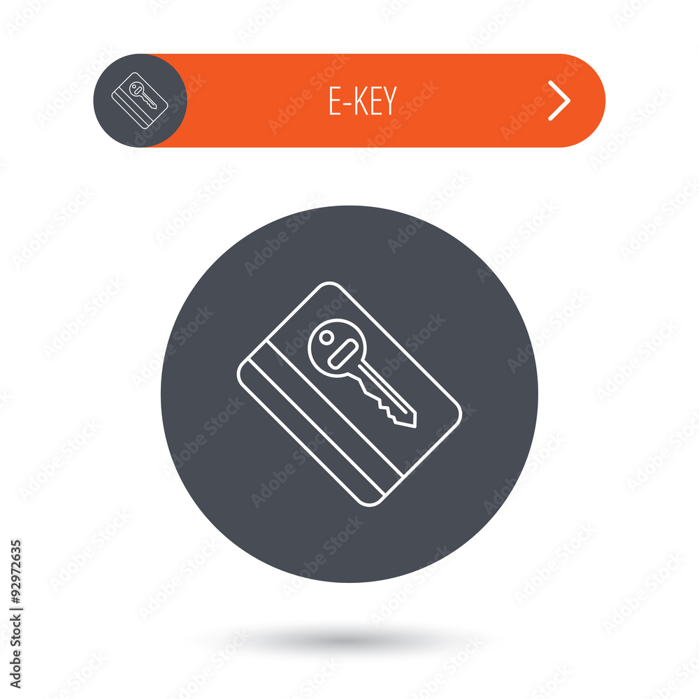 Electronic key icon. Hotel room card sign. Electronic key icon. Hotel room card sign.