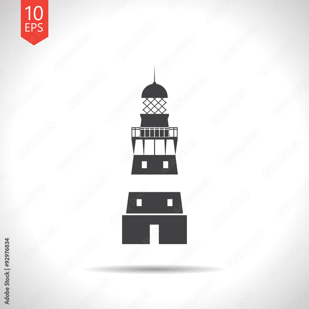 Vector lighthouse icon