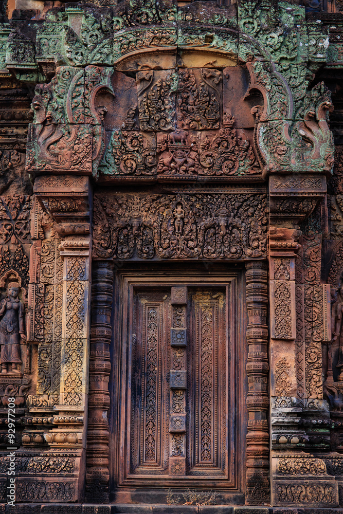 Beautiful Blind Door in Banteay Srei