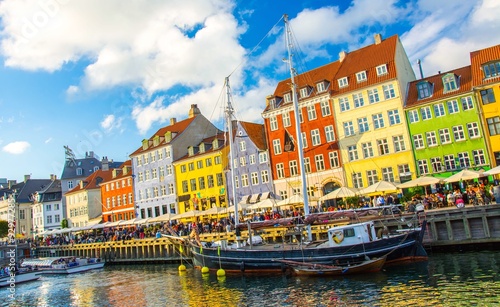 Nyhavn in Copenhagen, Denmark