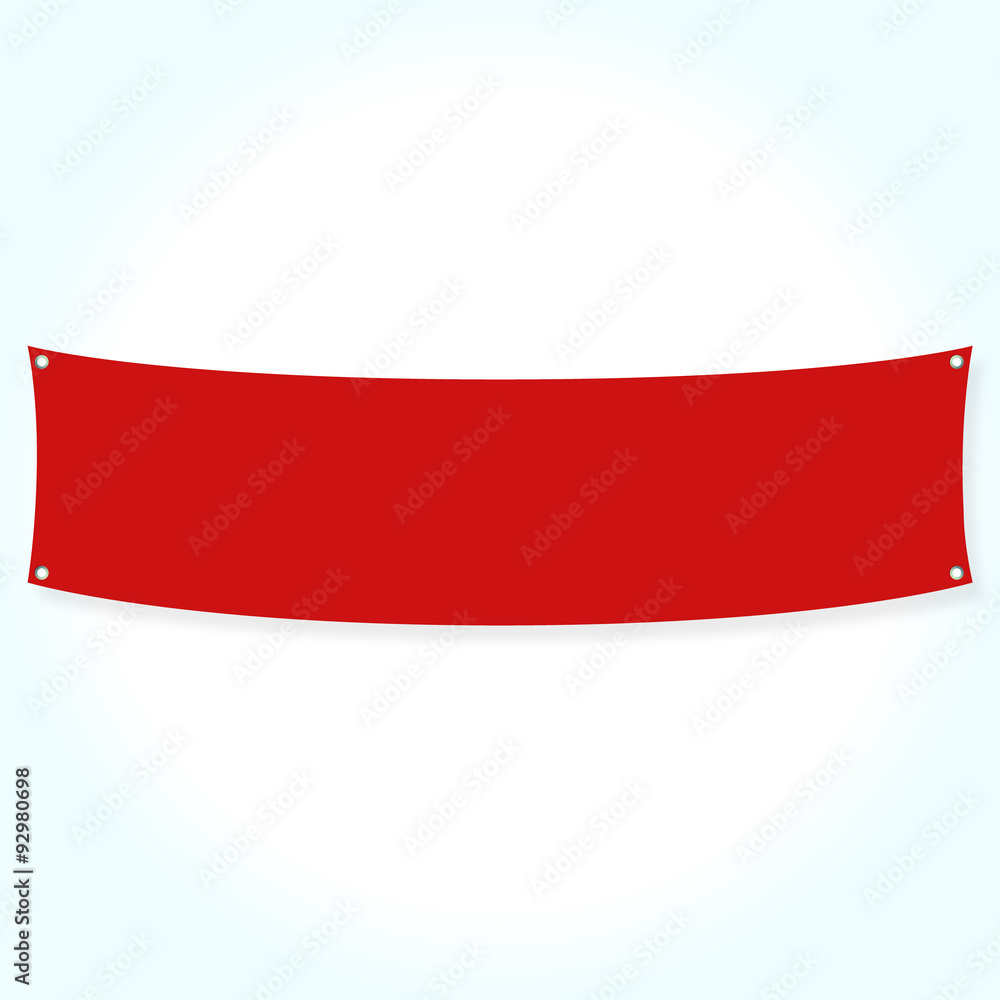 Red ribbon banner Red ribbon banner