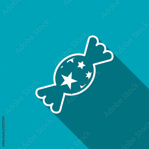 Candy with stars icon
