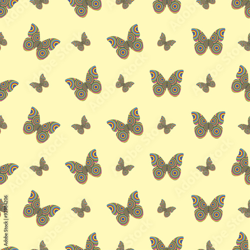 seamless pattern with butterfly © pilarnet