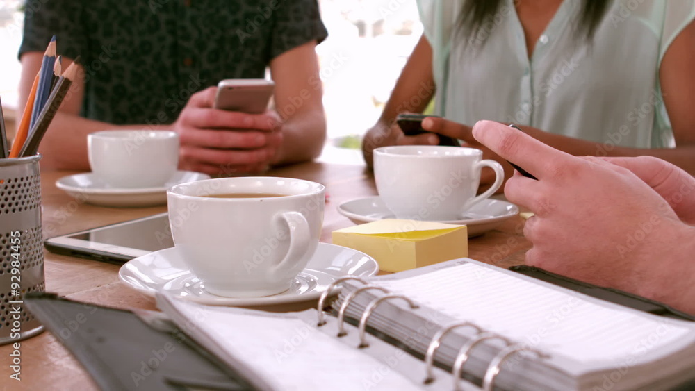 Casual business team having a meeting Casual business team having a meeting