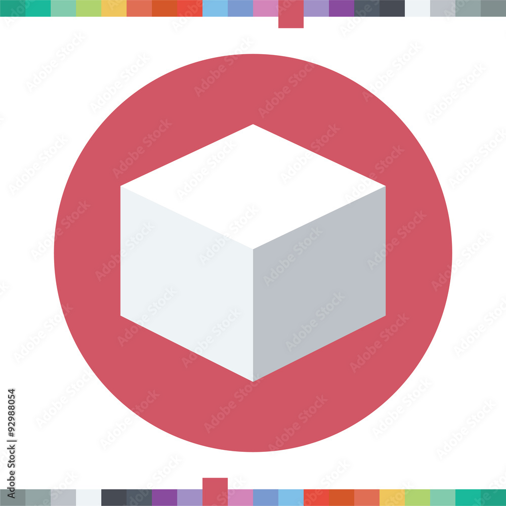 3d cube icon.