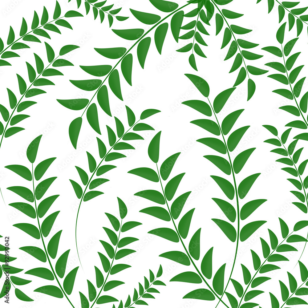 Green leaves pattern Green leaves pattern