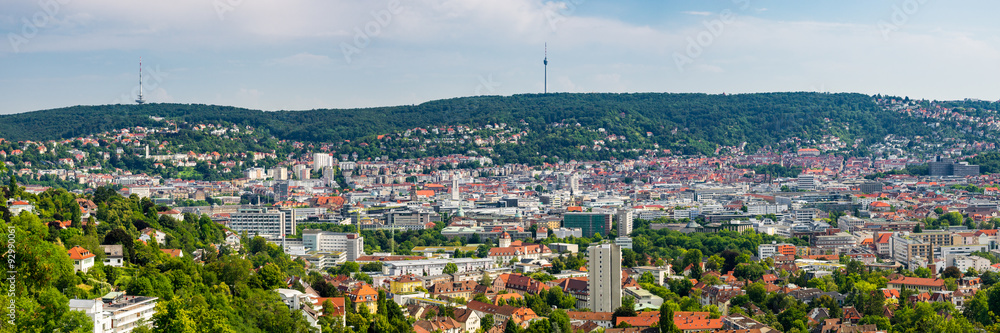 Naklejka Panorama Stuttgartu