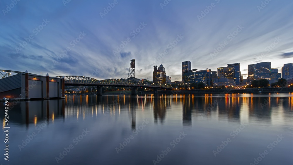 UHD 4k Timelapse Movie of Moving Clouds and Sunset into Blue Hour over City Skyline and Hawthorne Bridge in Downtown Portland Oregon along Willamette River 4096x2304 UHD 4k Timelapse Movie of Moving Clouds and Sunset into Blue Hour over City Skyline and Hawthorne Bridge in Downtown Portland Oregon along Willamette River 4096x2304