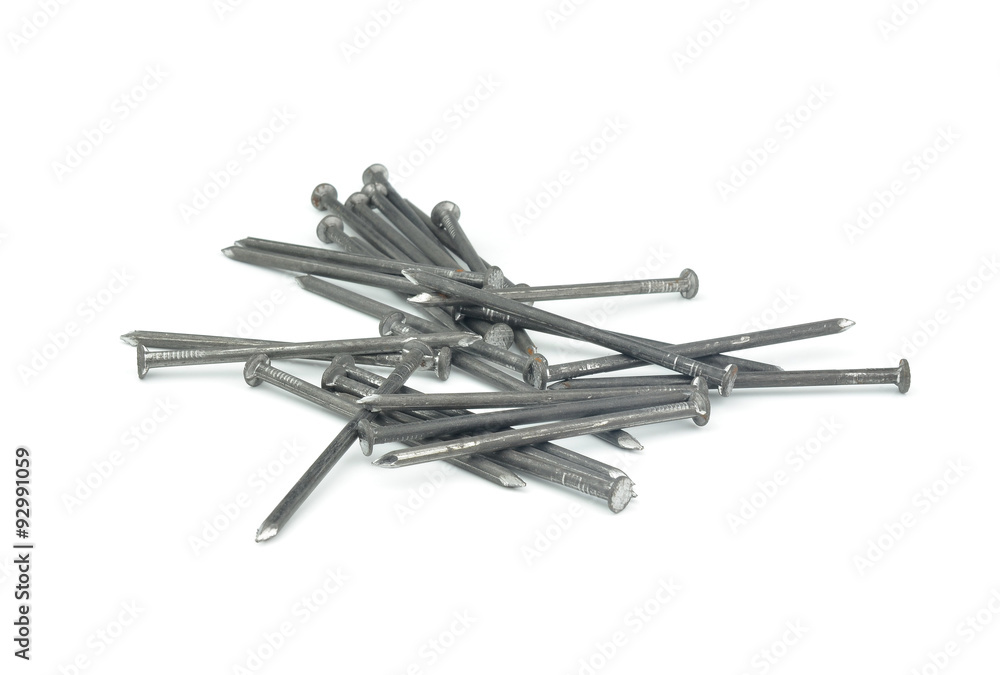 Nails isolated on white background Nails isolated on white background