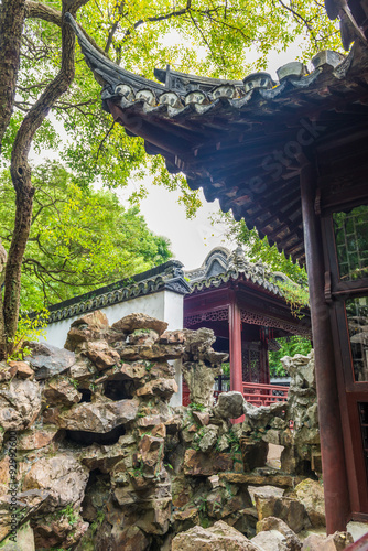 Traditional Chinese private garden - Yu Yuan, Shanghai, China photo