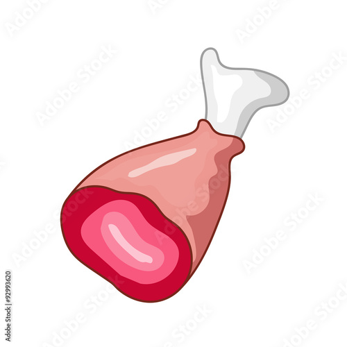 meat isolated illustration