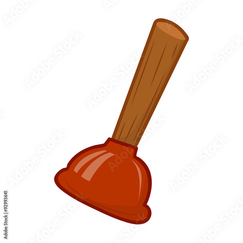 plunger isolated illustration