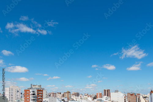 Panoramic over the rooftop, Buenos Aires Argentina