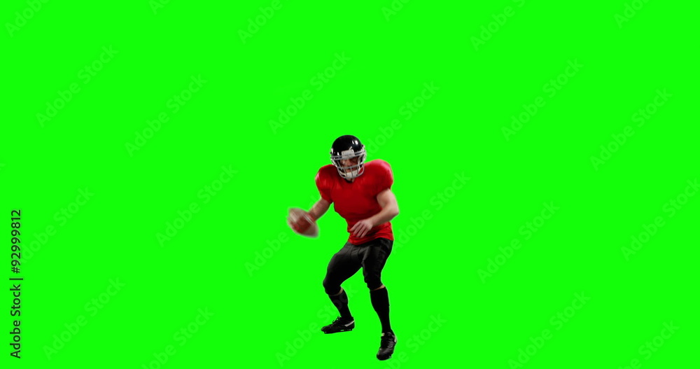 American football player playing American football player playing