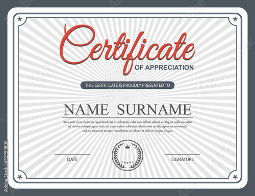 Certificate template  vector