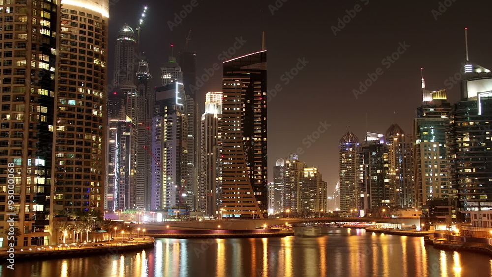 Beautiful Night Dubai Marina, United Arab Emirates Beautiful Night Dubai Marina, United Arab Emirates