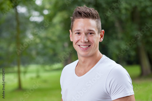 portrait of young sporty man