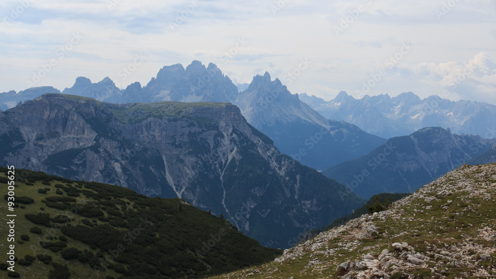 panorama dal monte Specie (Dolomiti)
