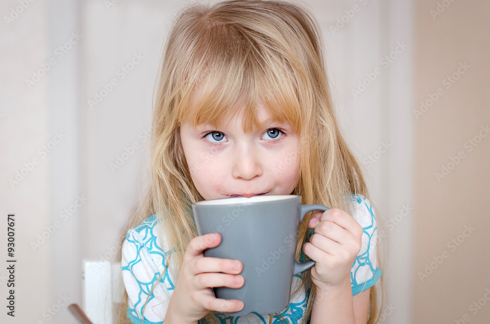 little girl drinking milk little girl drinking milk