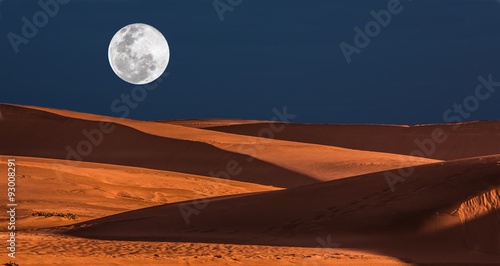 Full Moon and Dunes