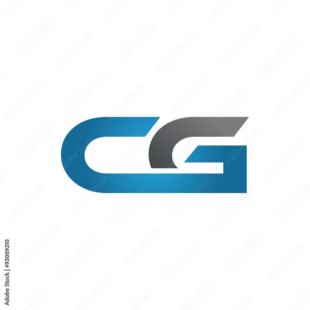 CG company linked letter logo blue CG company linked letter logo blue