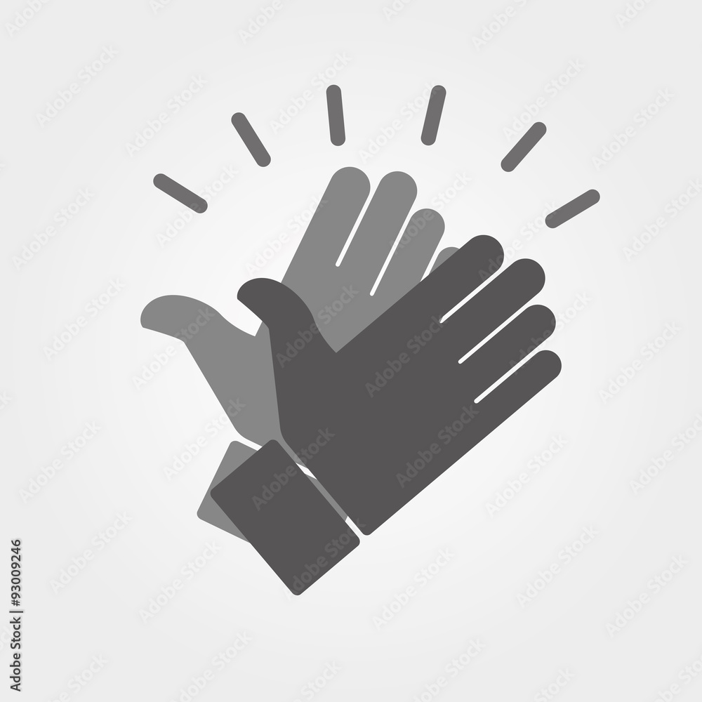 Obraz premium Hands clapping vector icons