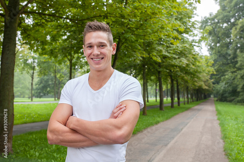 portrait of sporty man