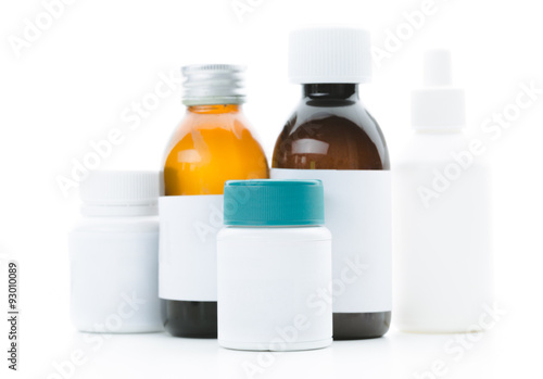 Blank medicine bottles