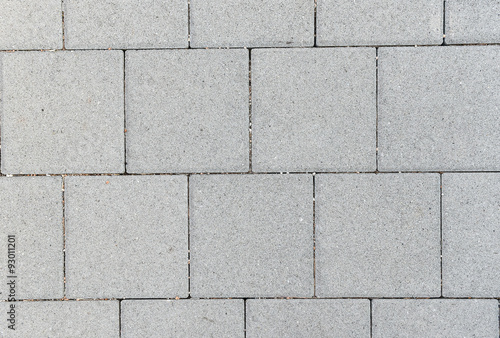 Fotótapéta Concrete or cobble gray pavement slabs or stones  for floor