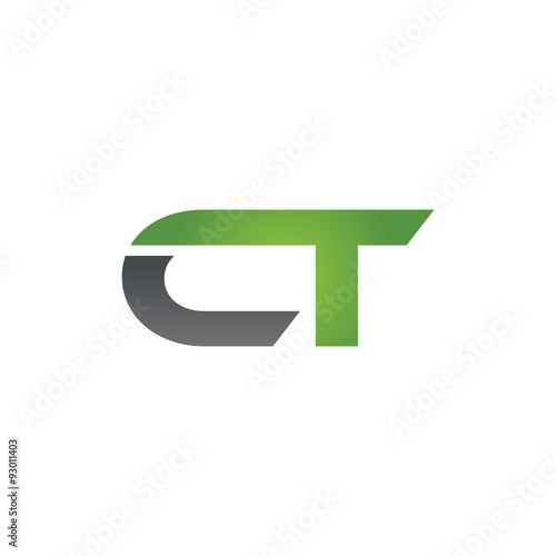 Free Download CT company linked letter logo green - GFXLoad