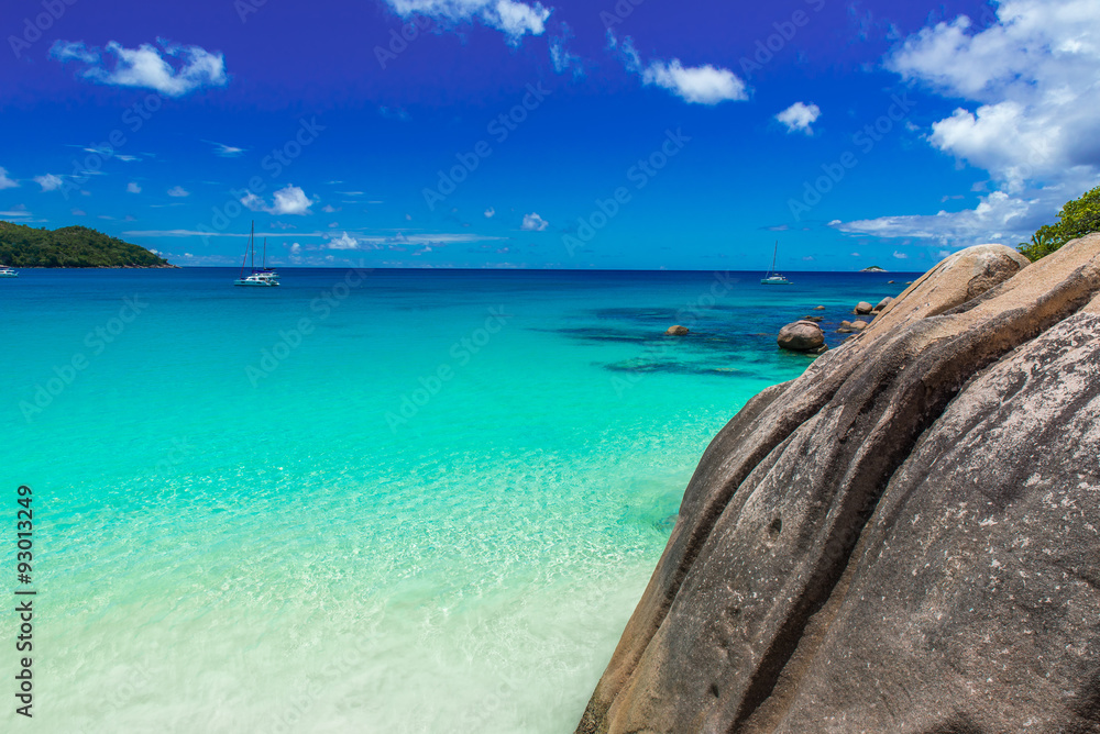 Anse Lazio - Paradise beach in Seychelles, island Praslin