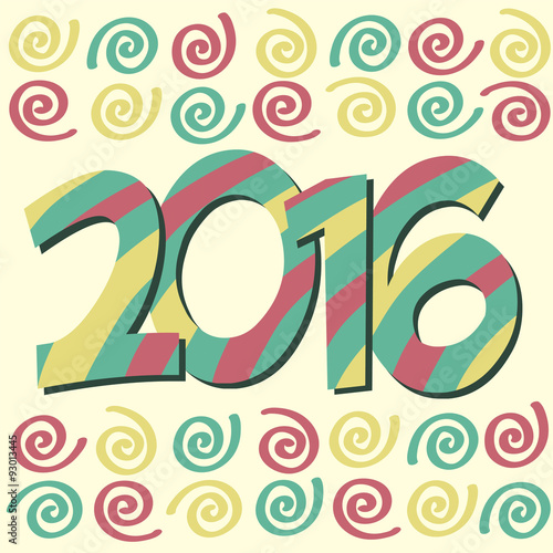 New year & Christmas 2016. Party background.