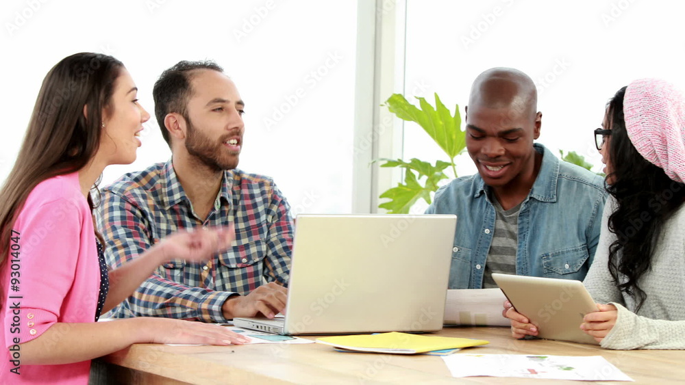 Creative business team having a meeting Creative business team having a meeting