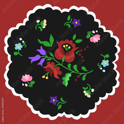 Traditional Hungarian embroidery pattern 5