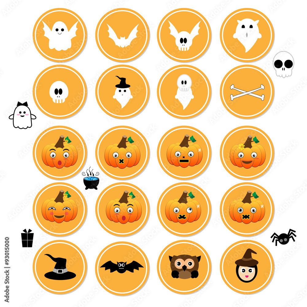 Halloween icons vector Halloween icons vector