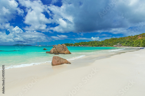 Anse Lazio - Paradise beach in Seychelles  island Praslin