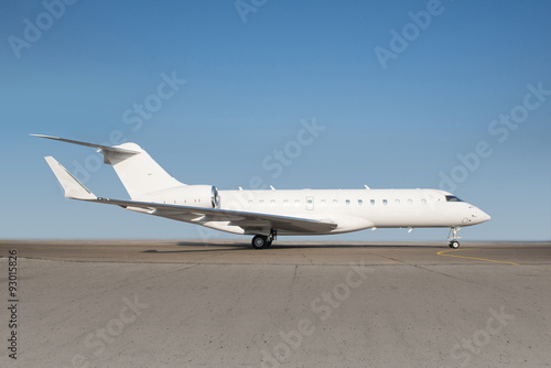 Quadro su tela Business jet plane on the ground.