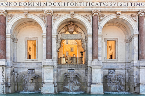 Tableau sur toile Fountain of acqua Paola in Rome