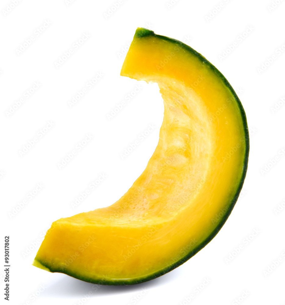 Green pumpkin on white background. Green pumpkin on white background.