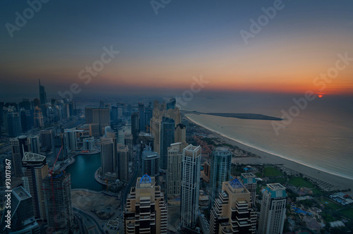 Urban Sunset, Dubai Marina, Dubai, United Arab Emirates