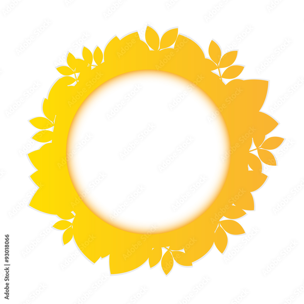 autumn leaves color circle frame autumn leaves color circle frame
