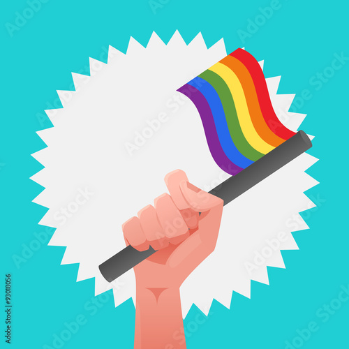gay flag illustration