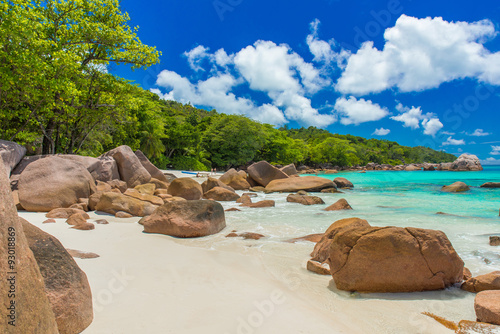 Anse Lazio - Paradise beach in Seychelles, island Praslin